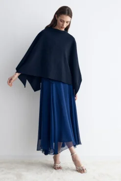 ALLEGRA Navy Cape