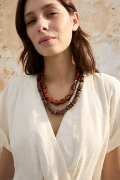 ANTAL Burnt necklace set
