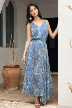 AVA Print Blue Skirt