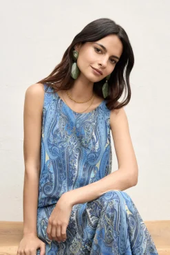 AVA Print Blue Skirt