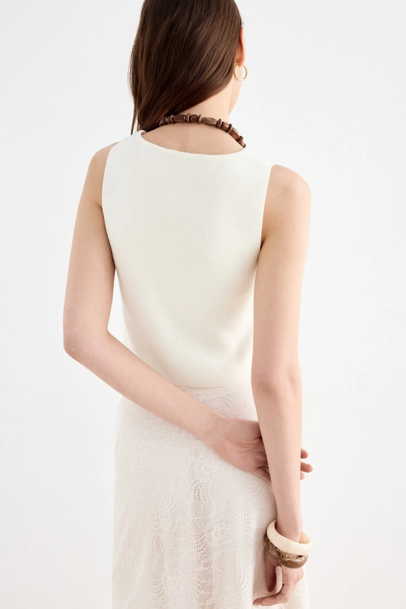 FELIPA White Skirt