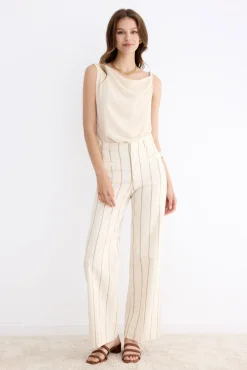 JALISCO Stripes Beige Pants