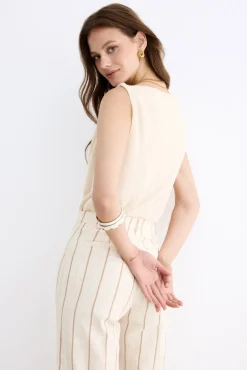 JALISCO Stripes Beige Pants