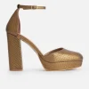 JULIETA Heel Texture Bronze