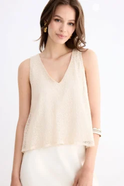 LORICA Cream Skirt