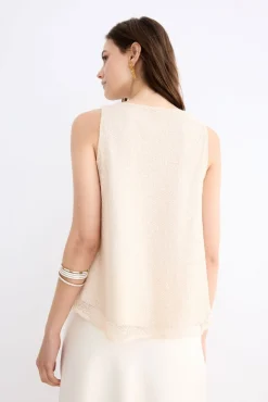 LORICA Cream Skirt