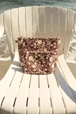 MACAO Print Burnt Toiletry Bag