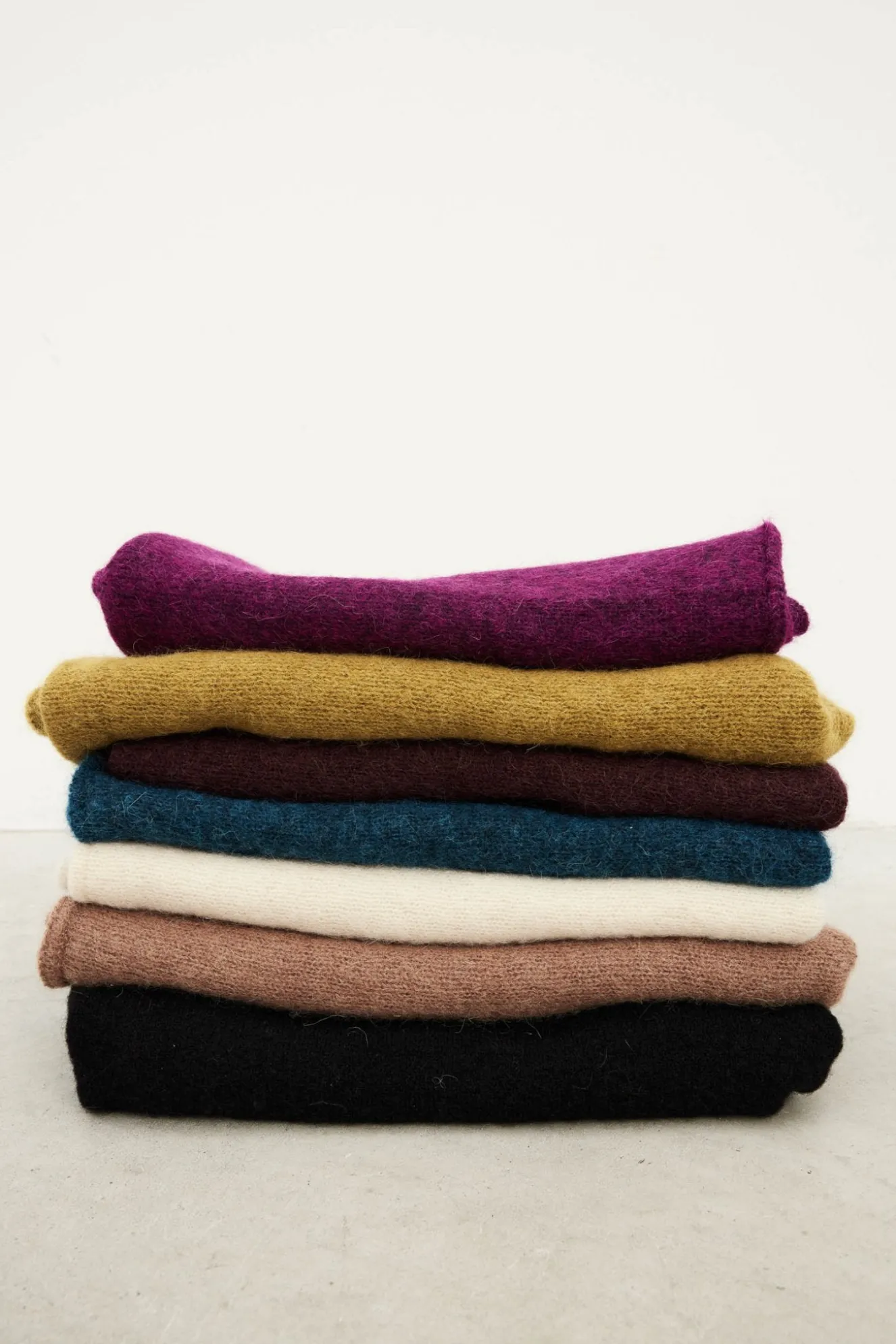 MOHAIR Bougainvillea poncho for women - BIMANI