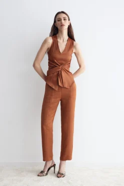 TOPAZ Trousers Bronze