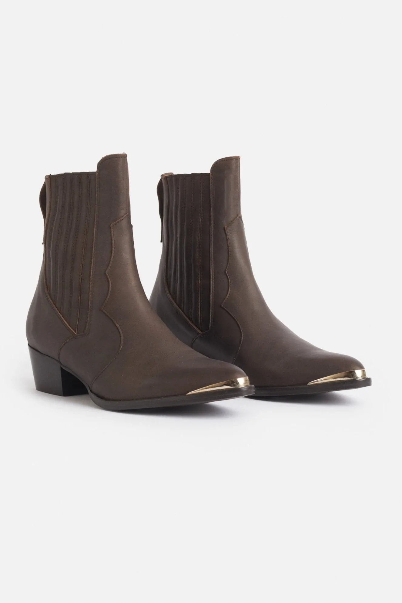VALENTINA Ankle Boot Brown Leather